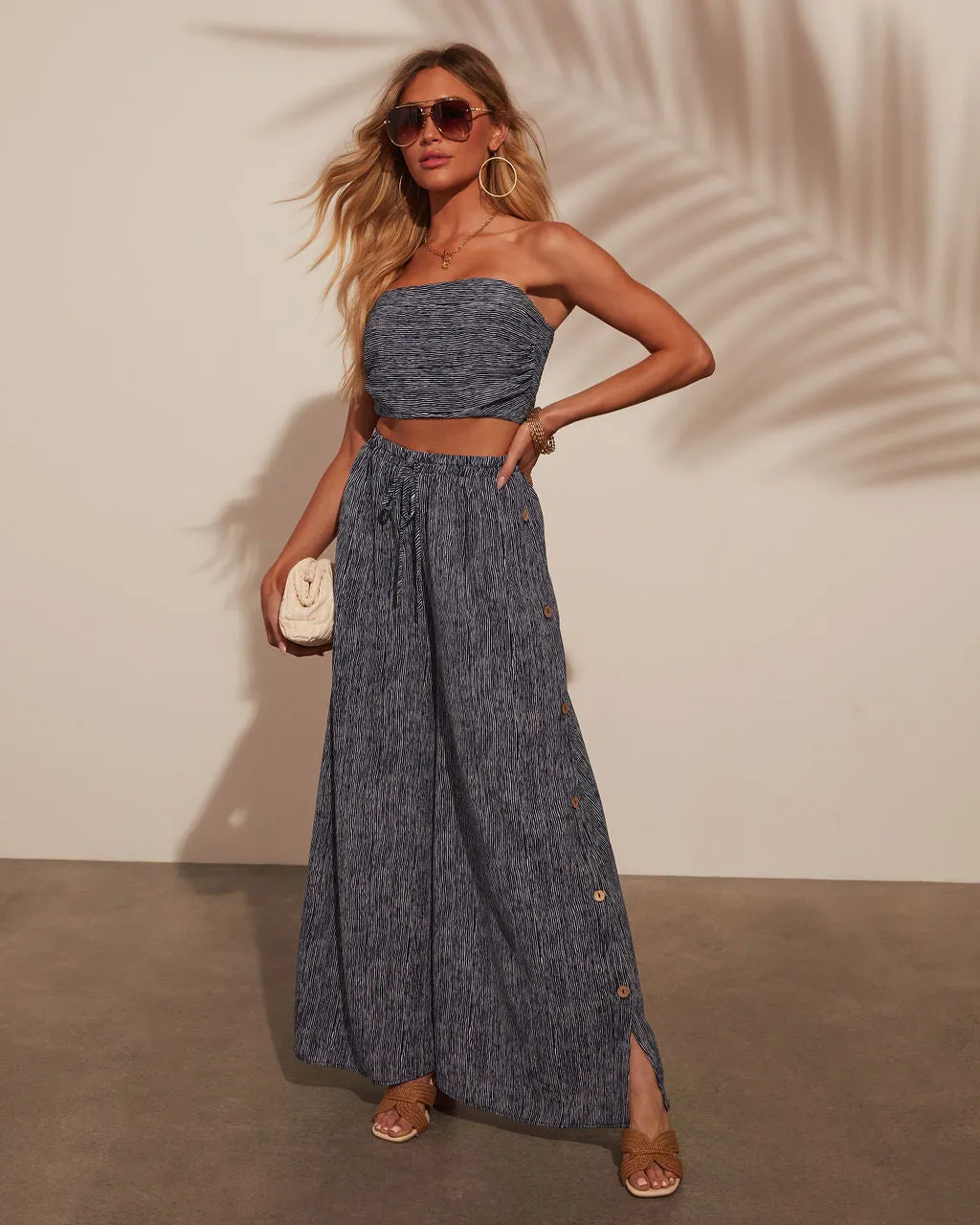 Carlotta High Rise Wide Leg Striped Pants sold by Vici