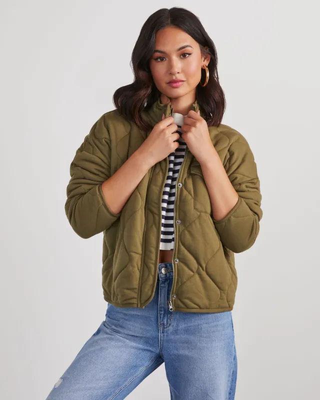 Aaronson Quilted Knit Jacket sold by Vici