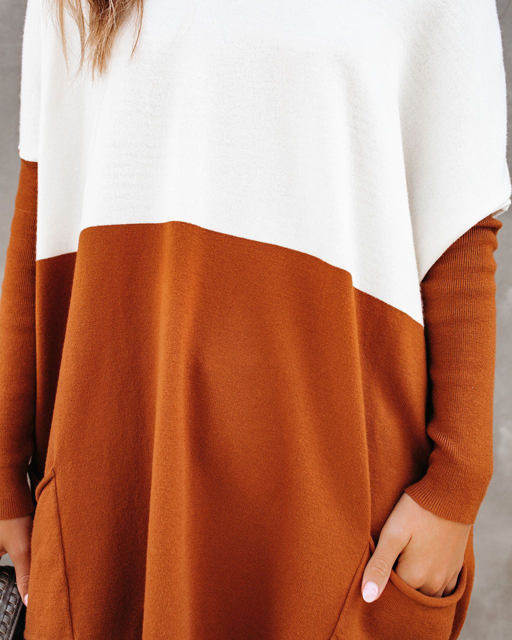 Very Special Pocketed Colorblock Knit Sweater sold by Vici product image thumbnail 4