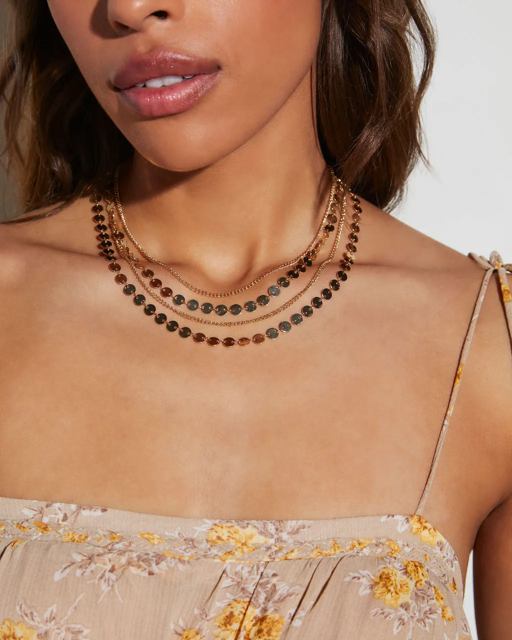 Zariah Layered Necklace sold by Vici product image thumbnail 3