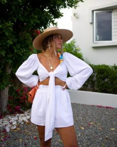 Grace Pocketed Shorts - White - FINAL SALE sold by Vici