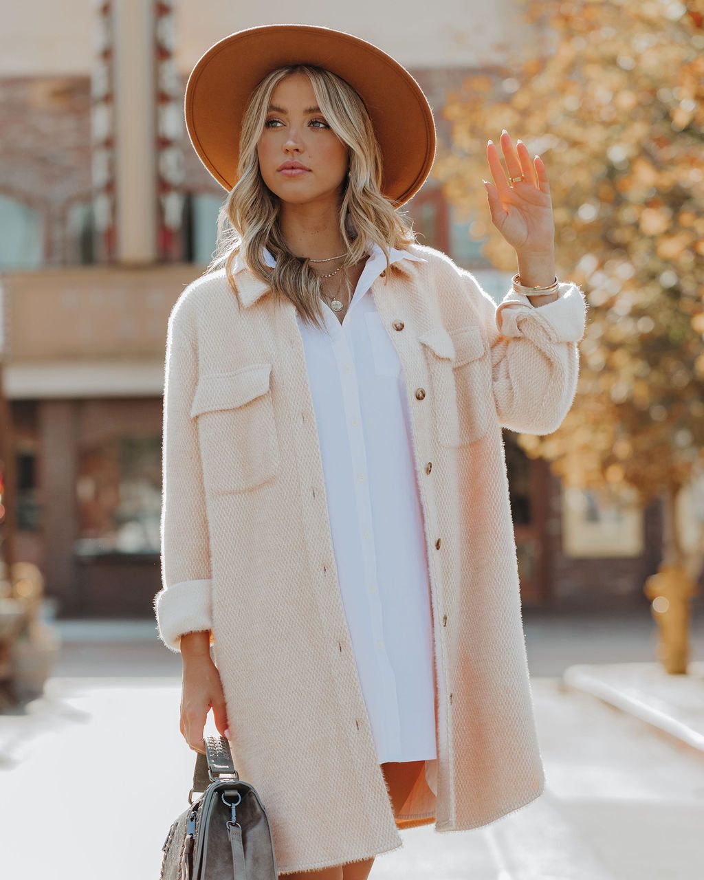 Lilyann Pocketed Soft Knit Jacket - Blush - FINAL SALE sold by Vici product image thumbnail 7