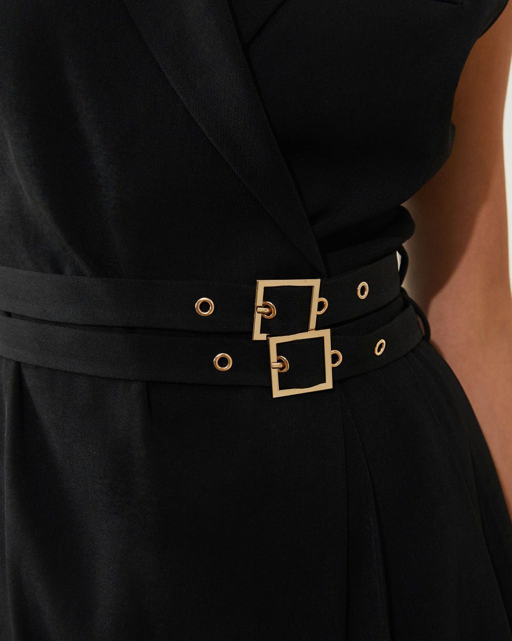 Laramie Belted Collared Mini Dress sold by Vici product image thumbnail 3