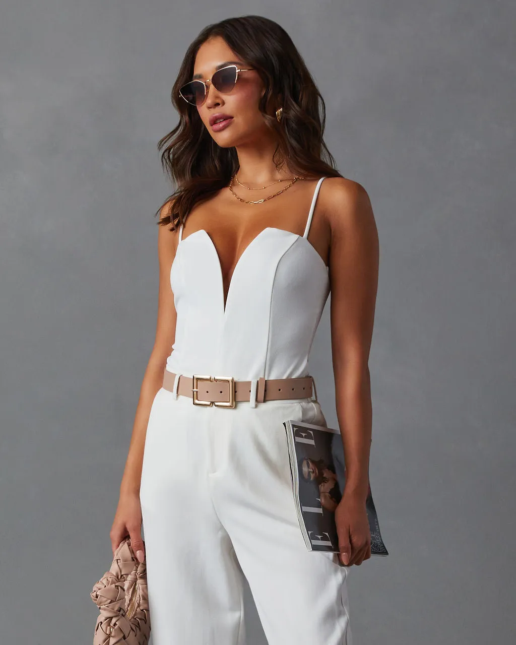 Amorette Split Neck Bodysuit sold by Vici product image thumbnail 3