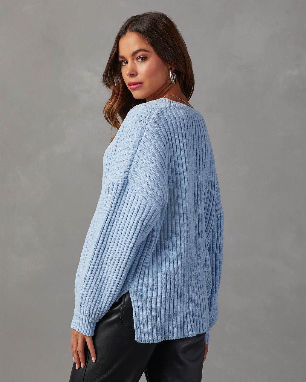 Liberty Chunky Knit Sweater - Blue sold by Vici product image thumbnail 4