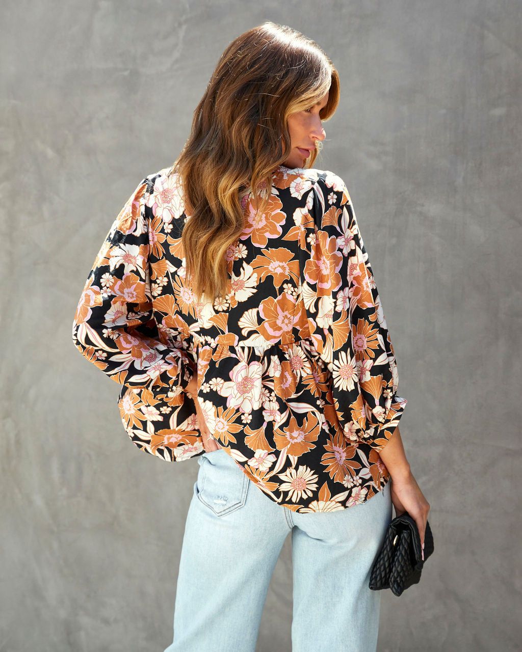 Lolo Floral Balloon Sleeve Top sold by Vici product image thumbnail 2