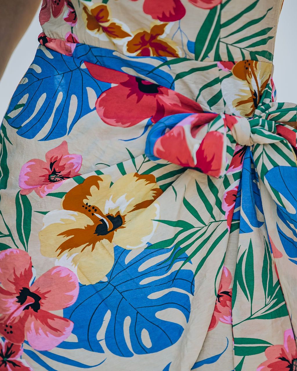 San Lucas Floral Palm Print Mini Dress - SALE sold by Vici product image thumbnail 4