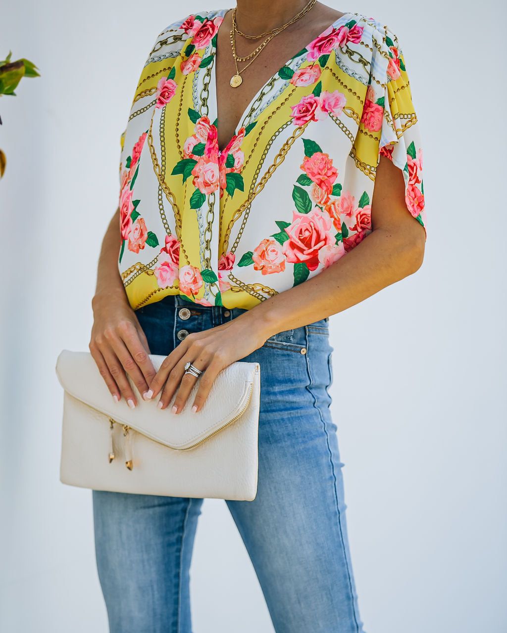 Aspire To Inspire Floral Drape Bodysuit - FINAL SALE sold by Vici product image thumbnail 10