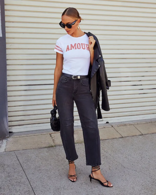 Amour Short Sleeve Graphic Tee sold by Vici