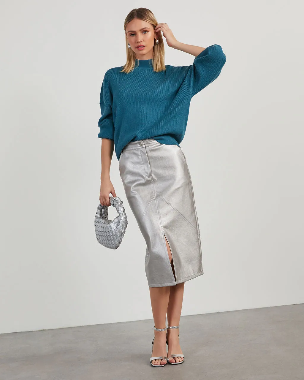 Russ Mock Neck Ribbed Sweater sold by Vici product image thumbnail 5