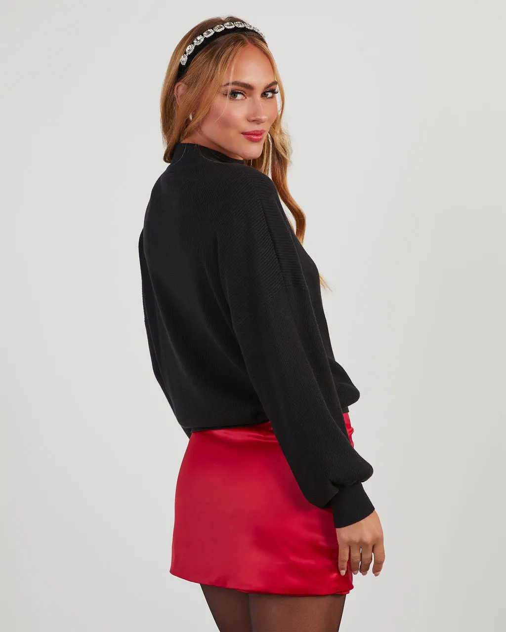 Russ Mock Neck Ribbed Sweater sold by Vici product image thumbnail 3