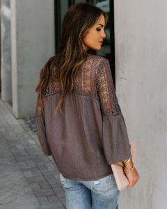 Jordon Cotton Cropped Tee - Tapioca - FINAL SALE sold by Vici