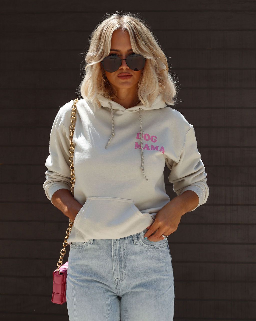 Drinking Dog Mama Hoodie sold by Vici