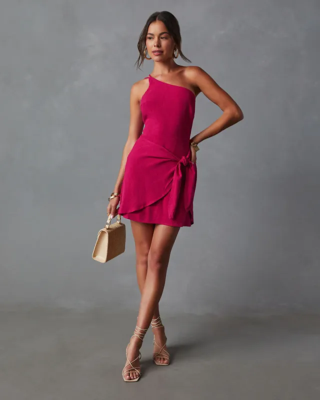 Cabana Life Tie Waist Mini Dress sold by Vici