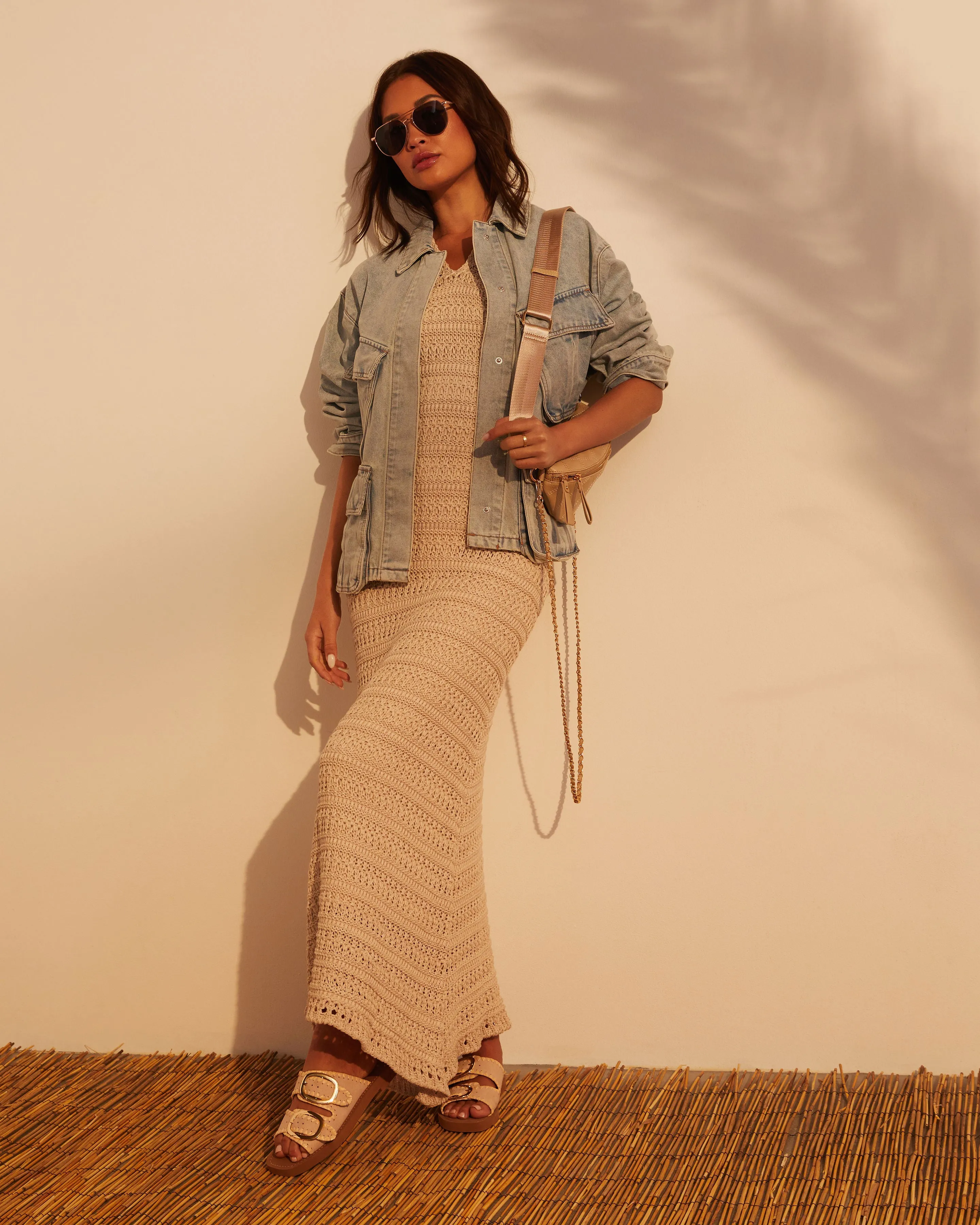 Aruba Crochet Halter Neck Maxi Dress sold by Vici product image thumbnail 3