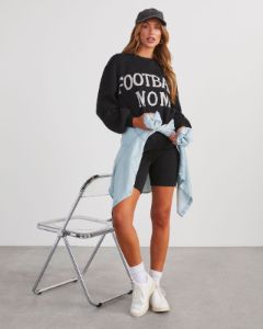 Football Mom Knit Pullover Sweater sold by Vici