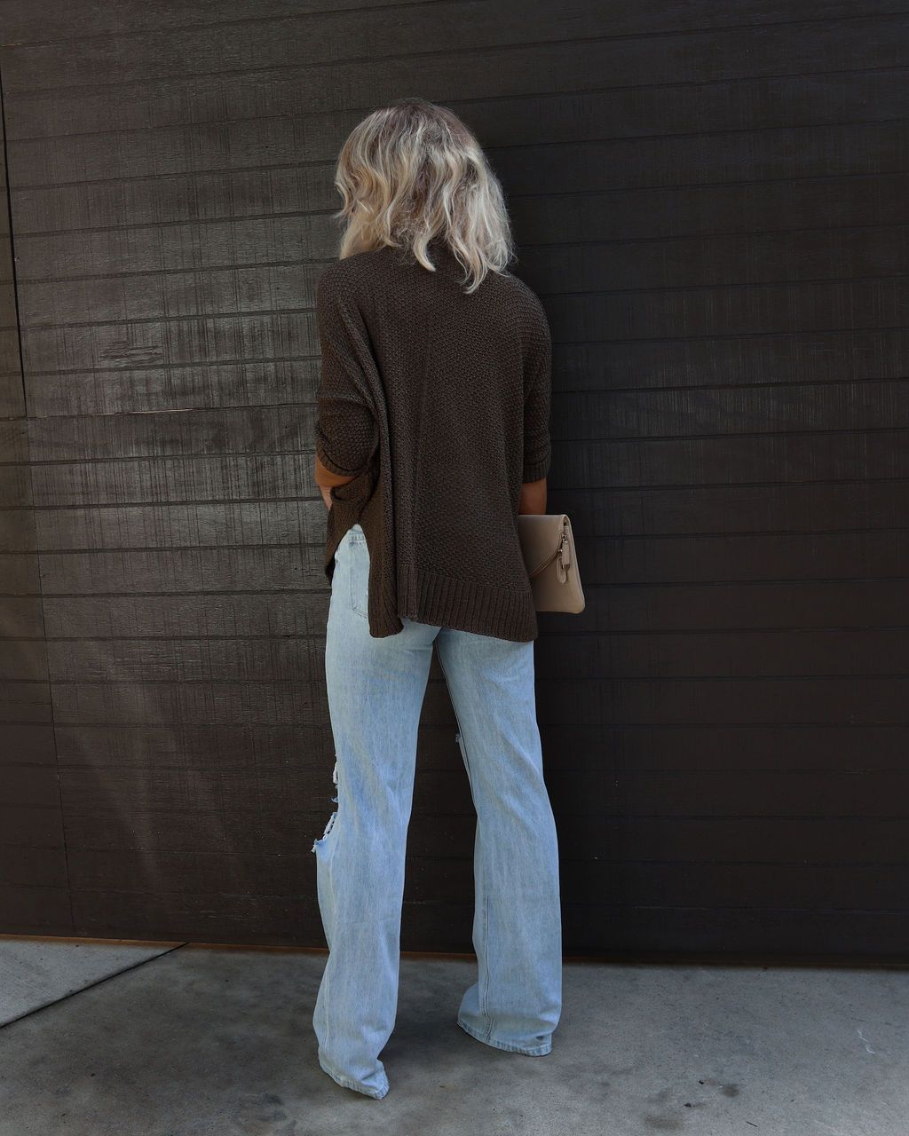 Core Aesthetic Oversized Scoop Neck Sweater - Olive sold by Vici product image thumbnail 4