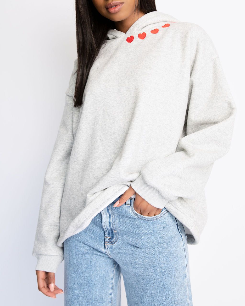 Collecting Hearts Fleece Hooded Sweatshirt sold by Vici product image thumbnail 3