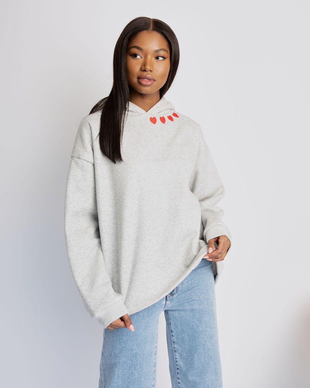 Collecting Hearts Fleece Hooded Sweatshirt sold by Vici product image thumbnail 4