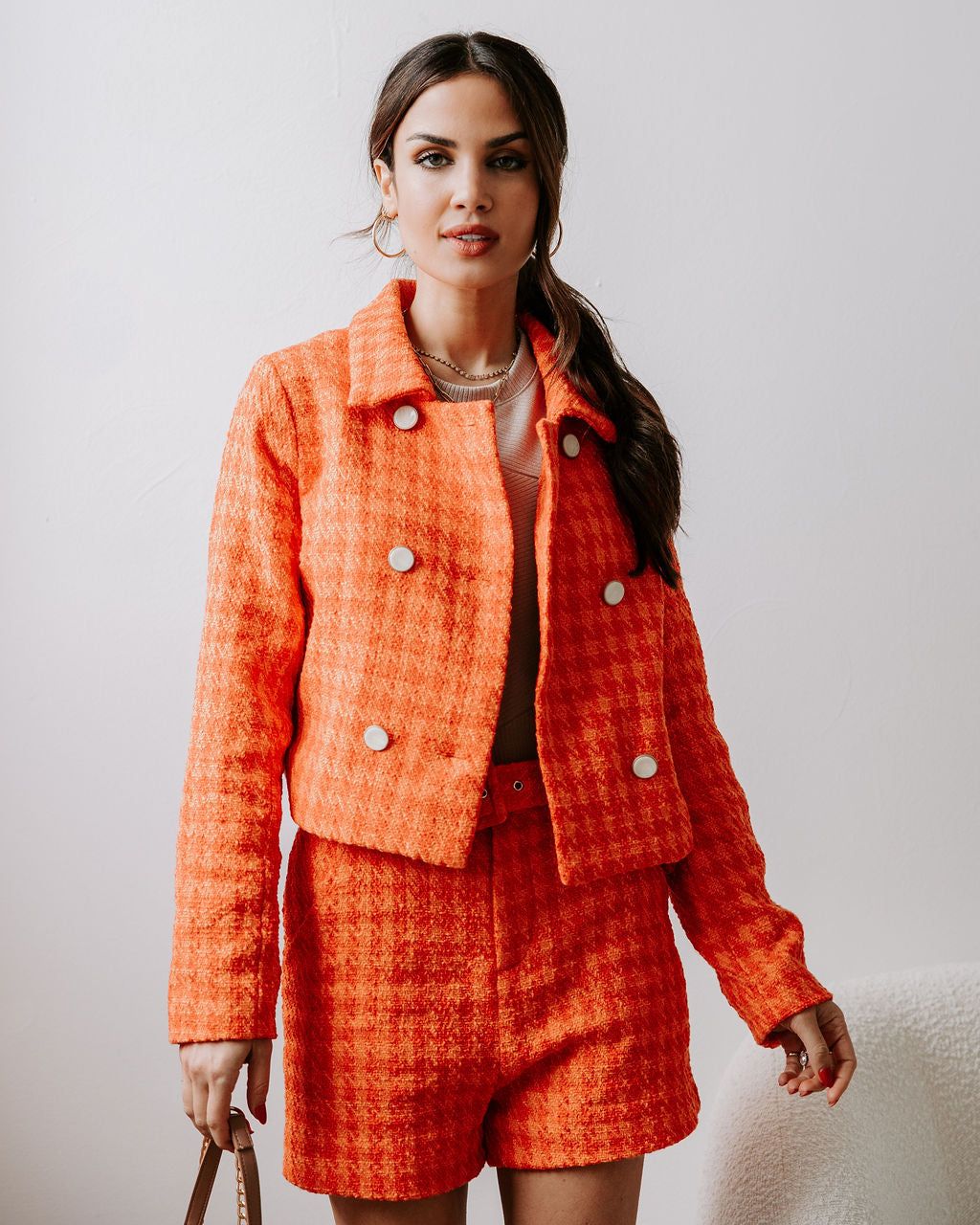 All About Me Tweed Blazer sold by Vici