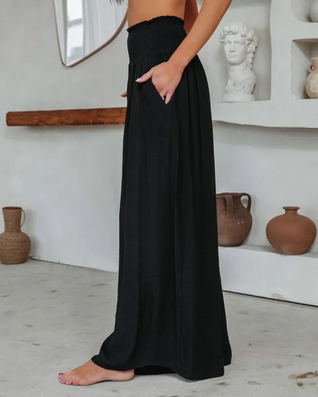 Lounge Life Smocked Pocketed Pants sold by Vici