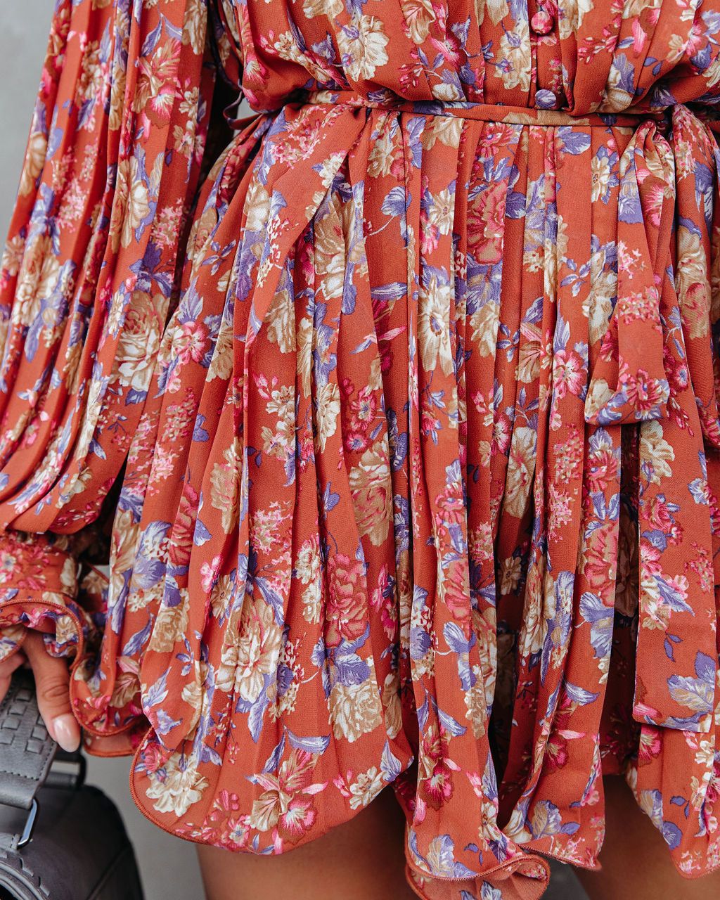 Grow Closer Floral Pleated Romper - FINAL SALE sold by Vici product image thumbnail 4