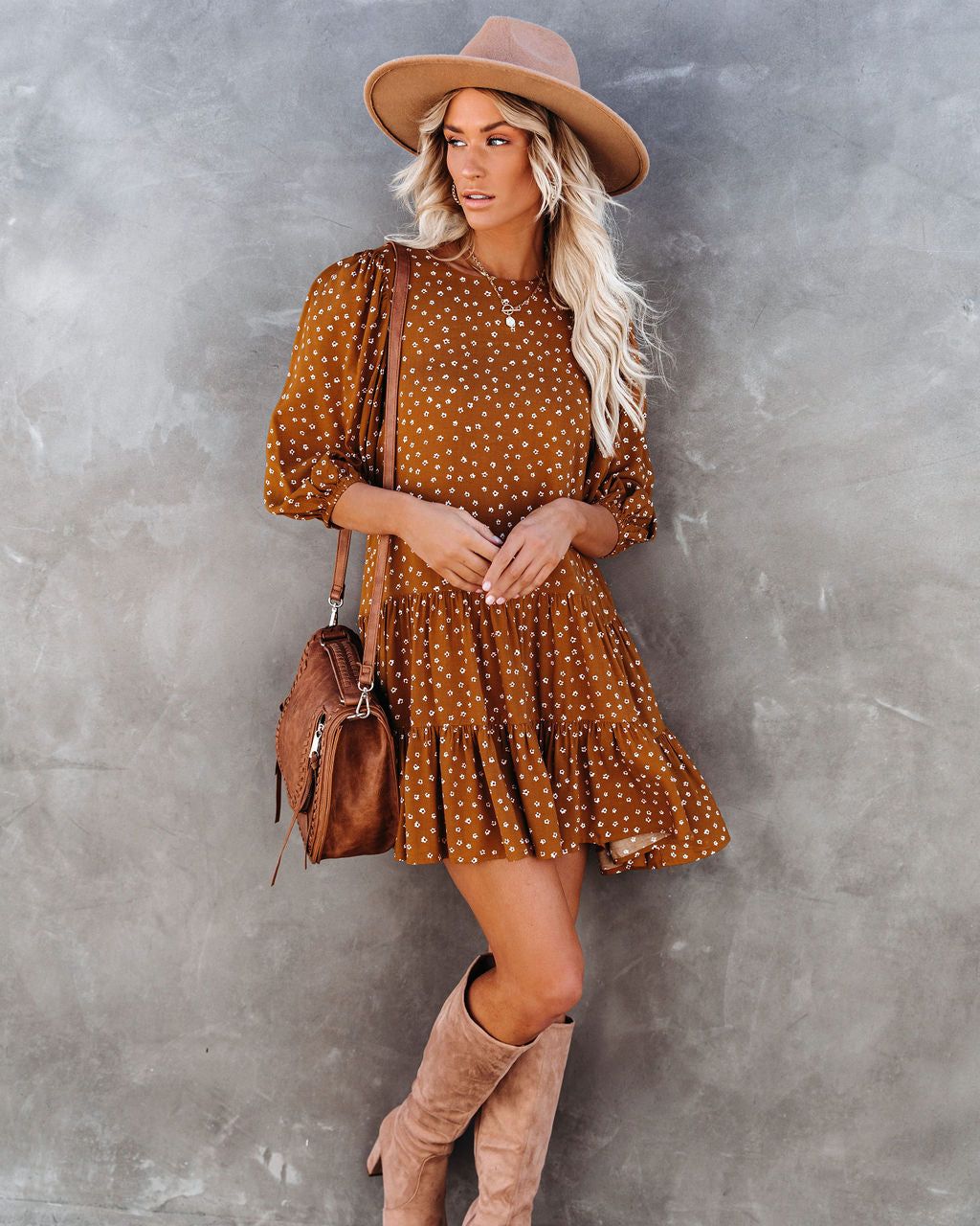 Bellini Floral Tiered Babydoll Dress - FINAL SALE sold by Vici product image thumbnail 12