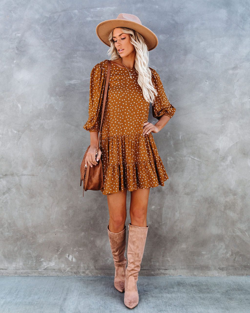 Bellini Floral Tiered Babydoll Dress - FINAL SALE sold by Vici product image thumbnail 10