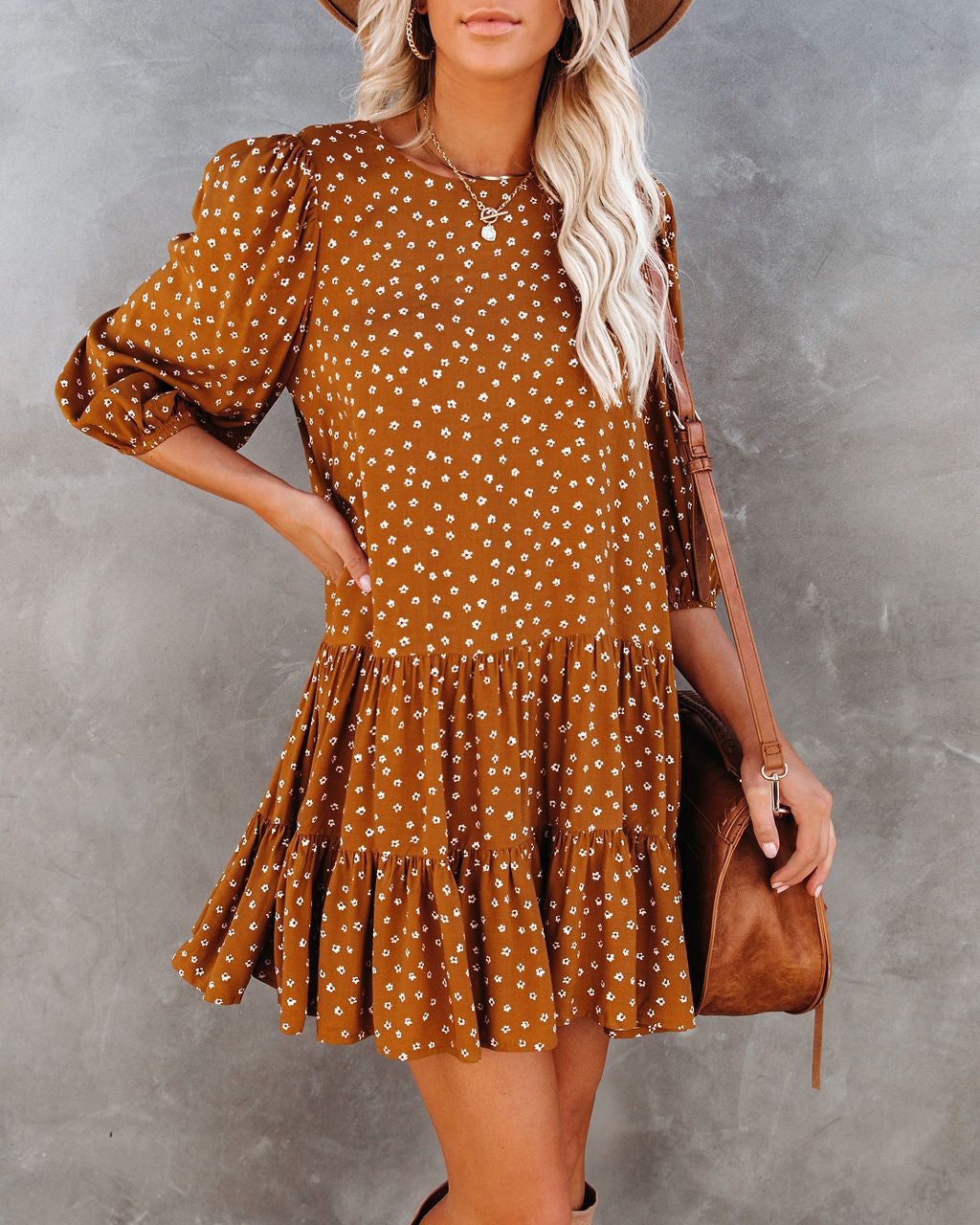 Bellini Floral Tiered Babydoll Dress - FINAL SALE sold by Vici product image thumbnail 3