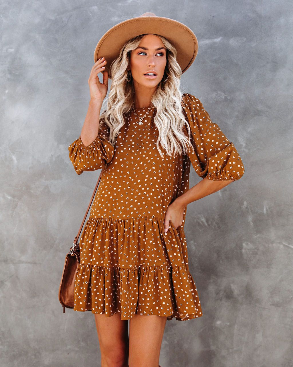 Bellini Floral Tiered Babydoll Dress - FINAL SALE sold by Vici product image thumbnail 8