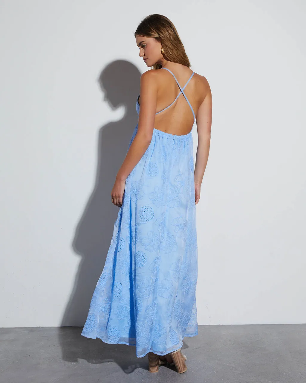 Good Times Chiffon Floral Maxi Dress sold by Vici product image thumbnail 3