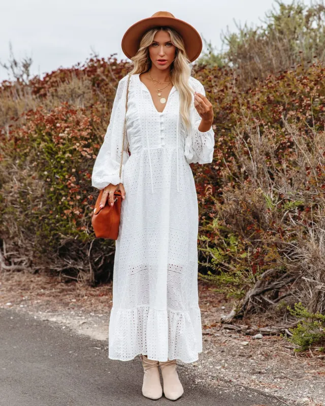 Jenson Cotton Eyelet Maxi Dress - FINAL SALE sold by Vici