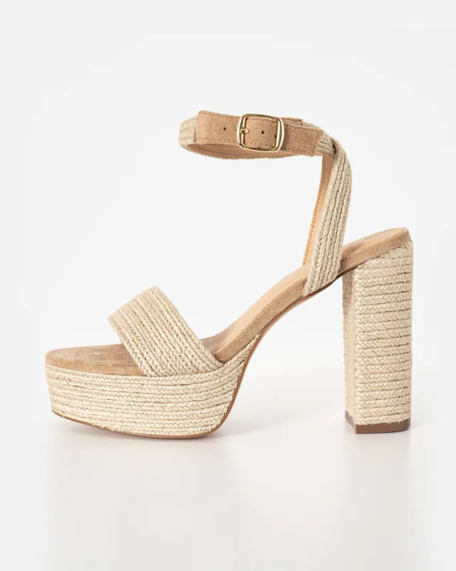 Willow Heeled Platform Sandal sold by Vici