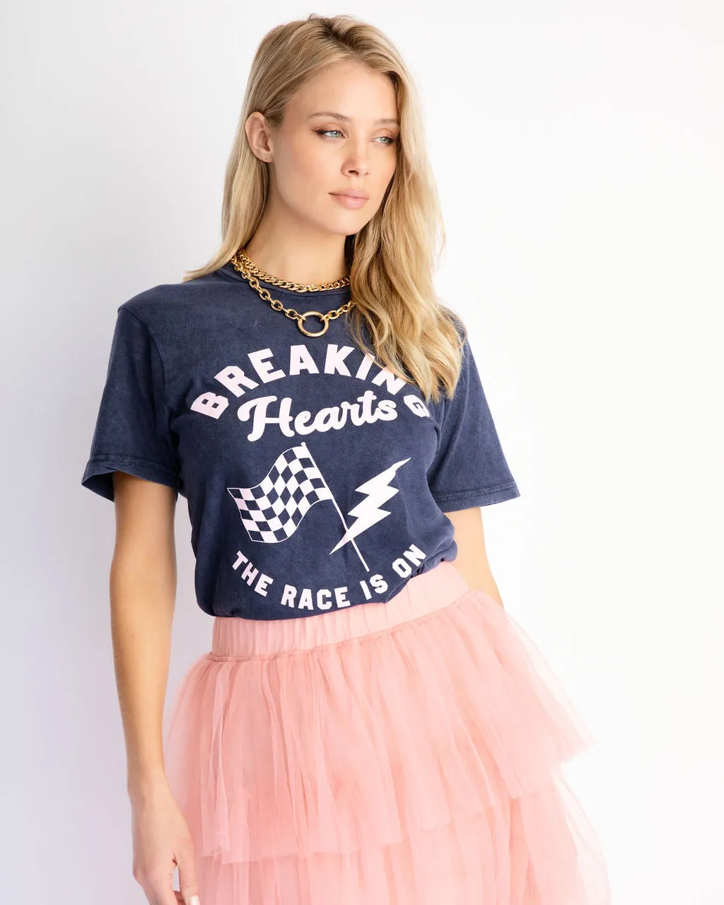 Breaking Hearts Cotton Tee sold by Vici