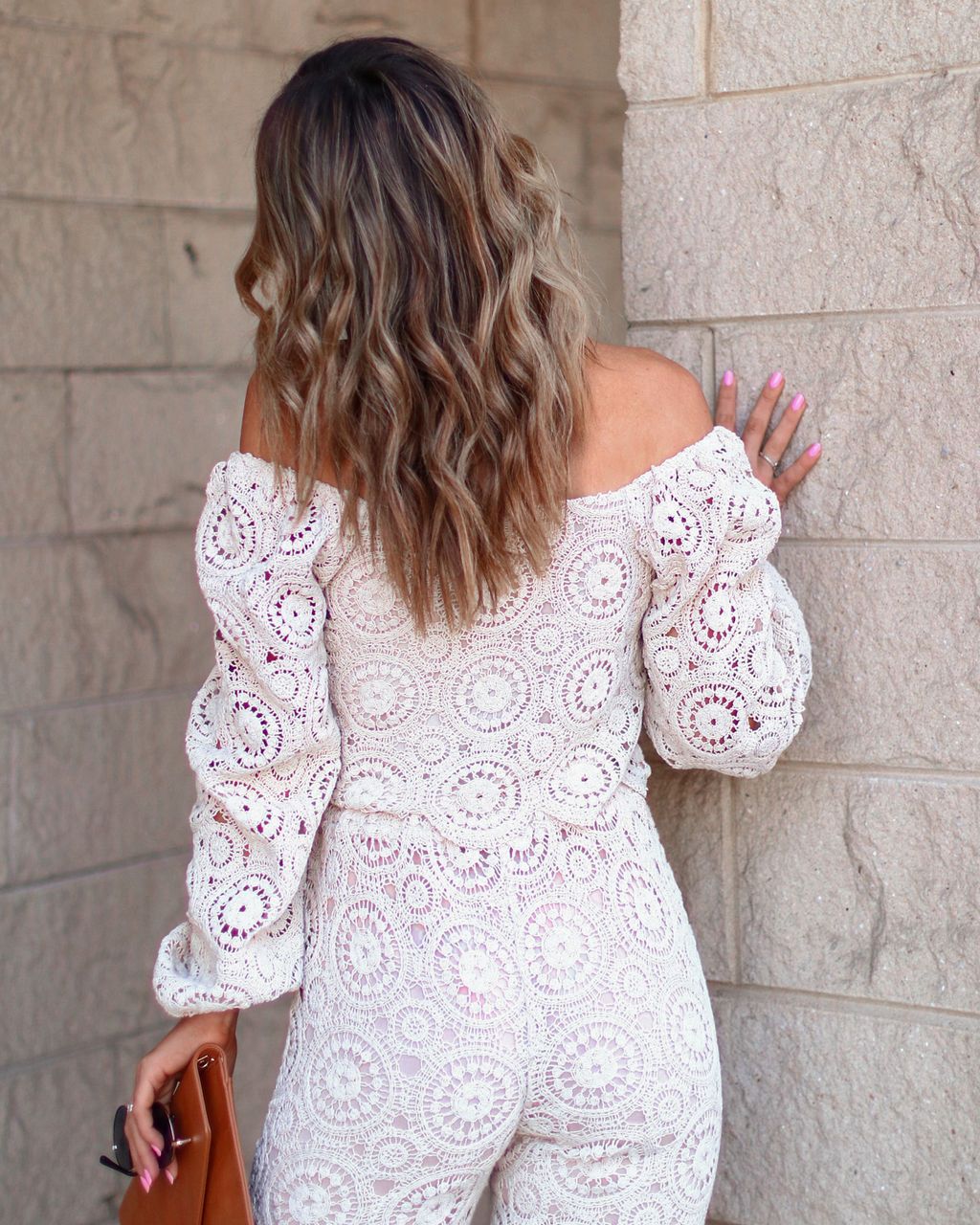 Klarissa Crochet Scalloped Hem Top sold by Vici product image thumbnail 4