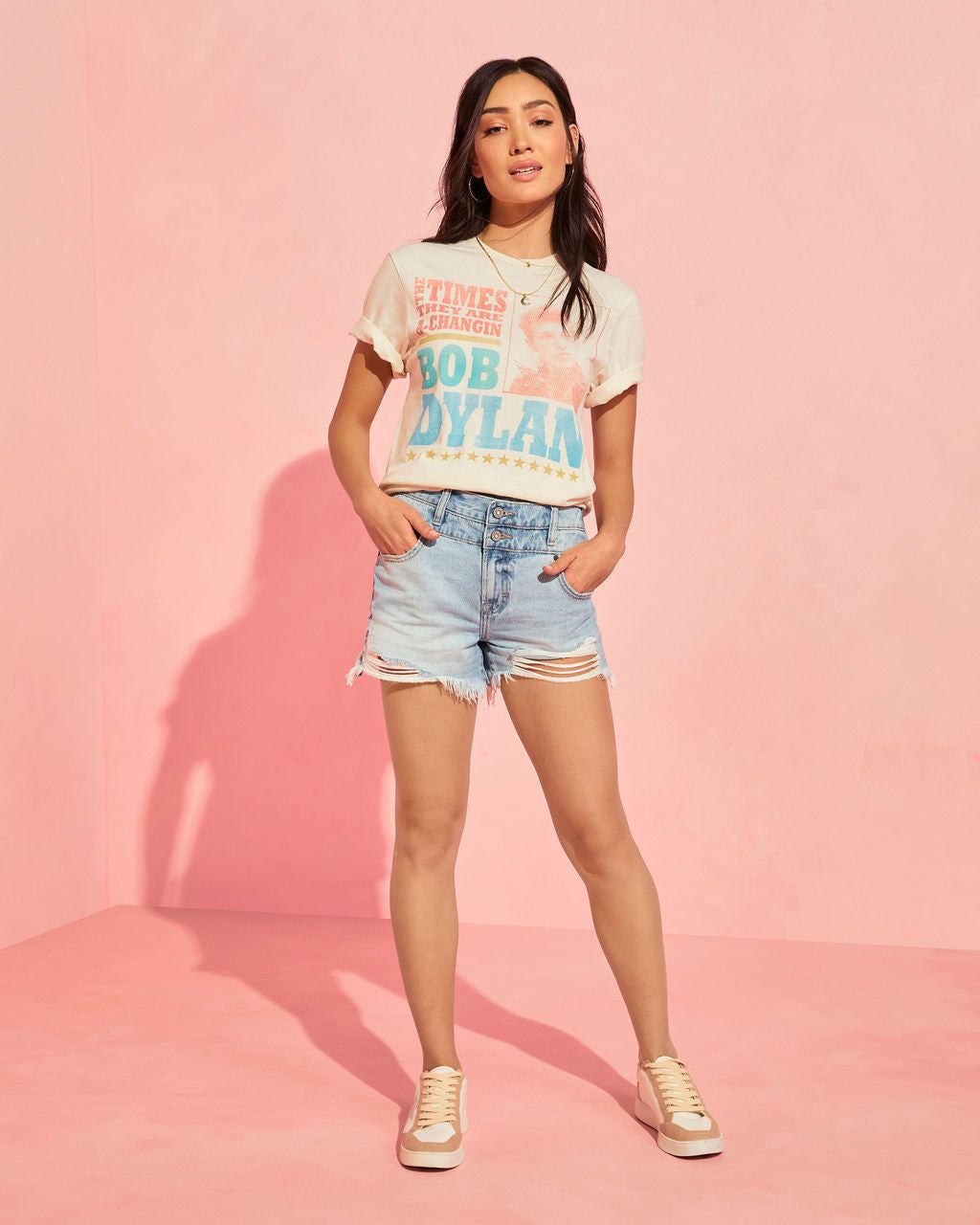 Bob Dylan Cotton Tee - FINAL SALE sold by Vici product image thumbnail 4