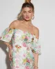 Ariana Off The Shoulder Floral Mini Dress sold by Vici