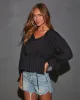 Astrid Bubble Long Sleeve Cinch Waist Top sold by Vici