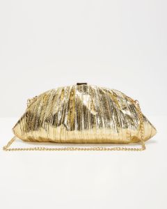 Make It Shine Clutch - Gold sold by Vici