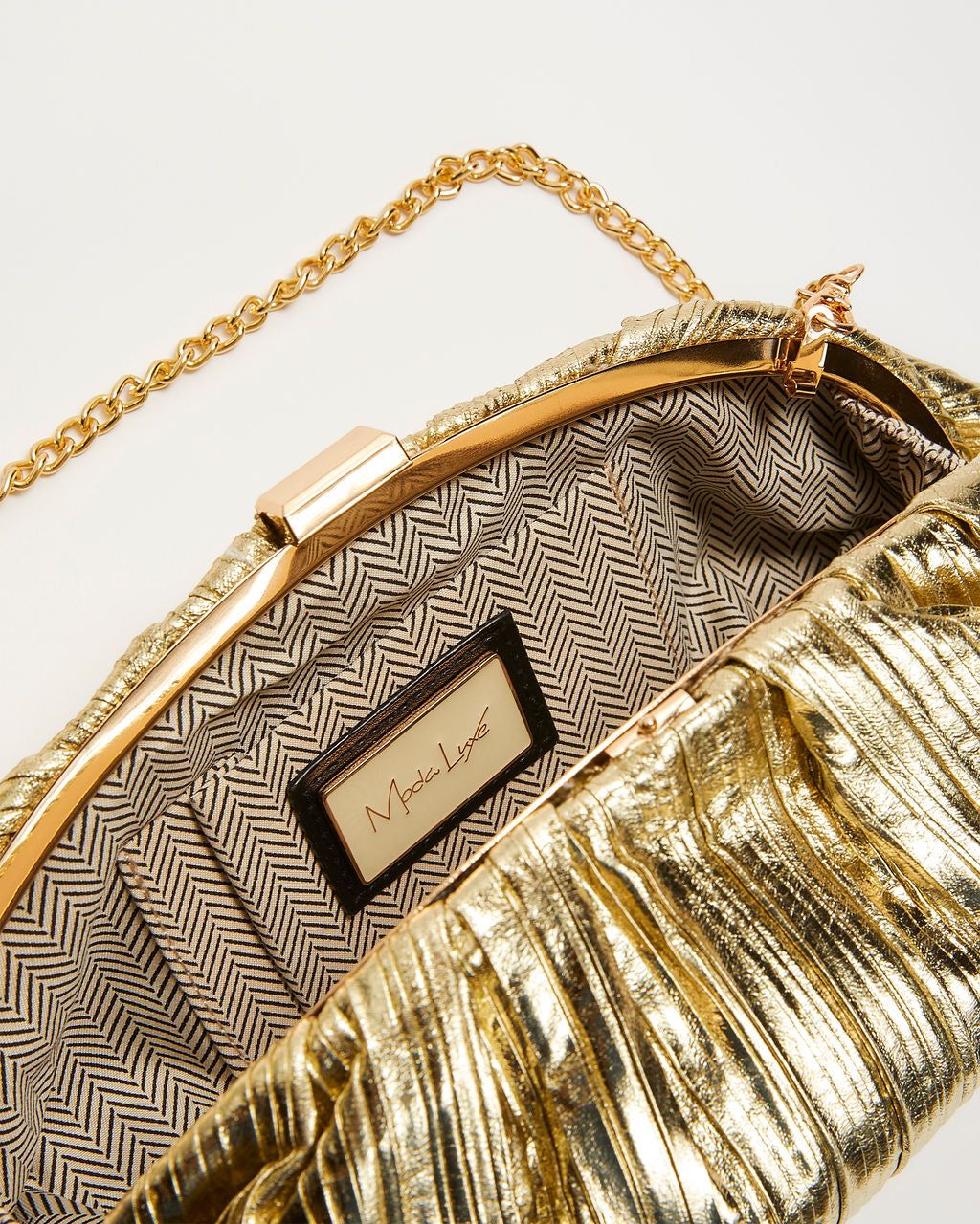 Make It Shine Clutch - Gold sold by Vici product image thumbnail 2