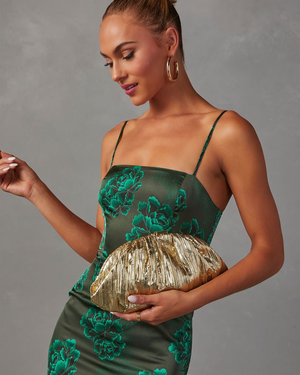 Make It Shine Clutch - Gold sold by Vici product image thumbnail 5