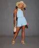 Lumi Halter Neck Elastic Waist Pocketed Romper sold by Vici