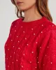 Sally Pearl Puff Sleeve Sweater sold by Vici