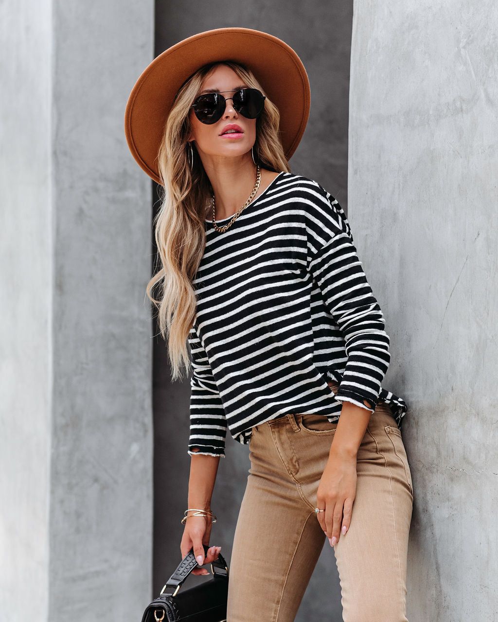 Well Loved Striped Knit Top sold by Vici