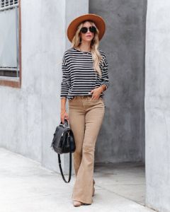 Well Loved Striped Knit Top sold by Vici