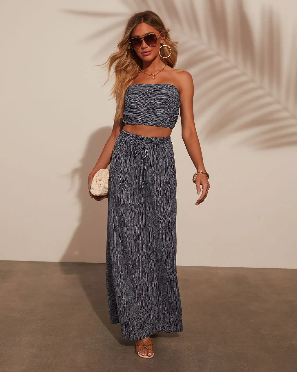 Carlotta Strapless Striped Crop Top sold by Vici product image thumbnail 2