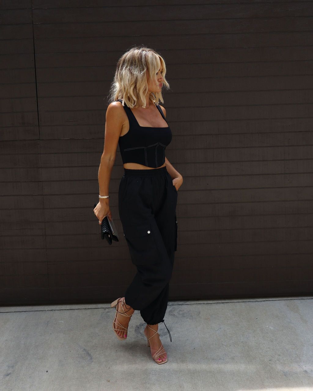 Never Desert You Corset Crop Top - Black - FINAL SALE sold by Vici product image thumbnail 5