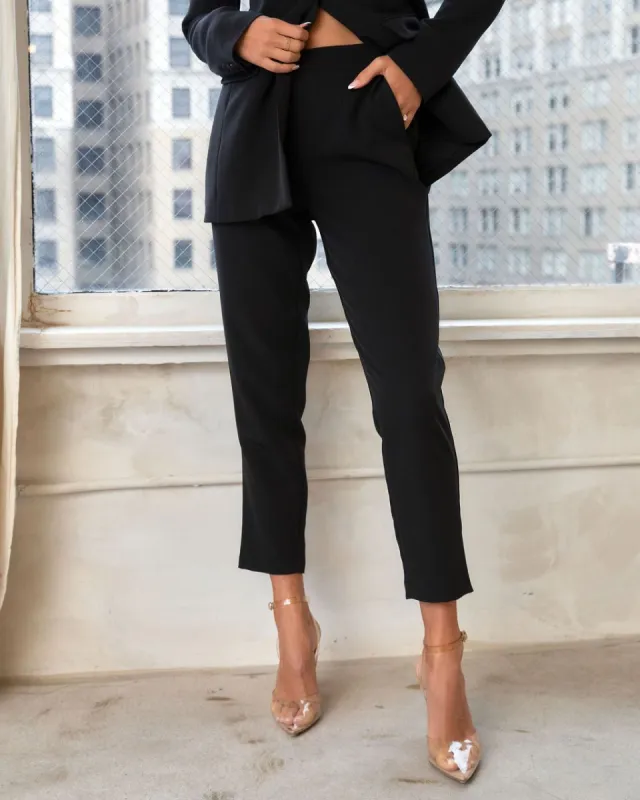 Bailey High Rise Pocketed Pants made by Vici