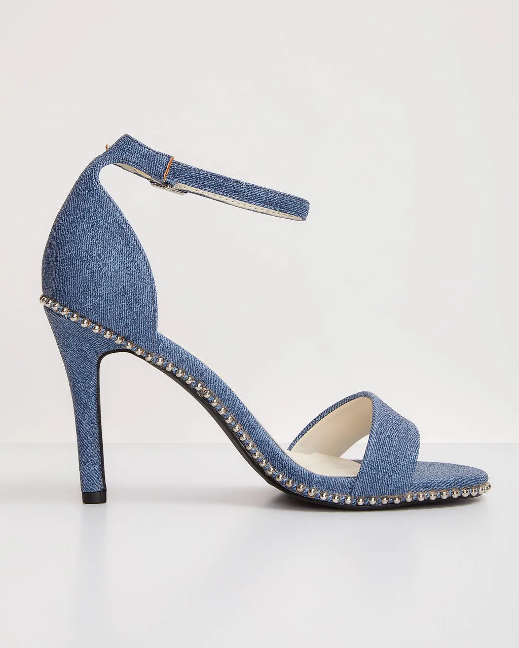 Persona Denim Studded Heels sold by Vici product image thumbnail 4
