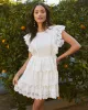 Lumina Eyelet Embroidered Mini Dress sold by Vici